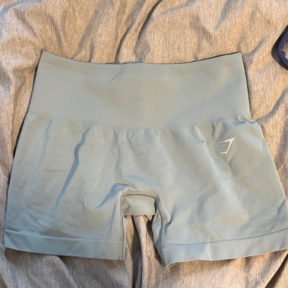 Gymshark Light Blue Bike Shorts